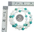 Turquoise Mother of Pearl Sterling Silver Native American Bead Necklace JX127148